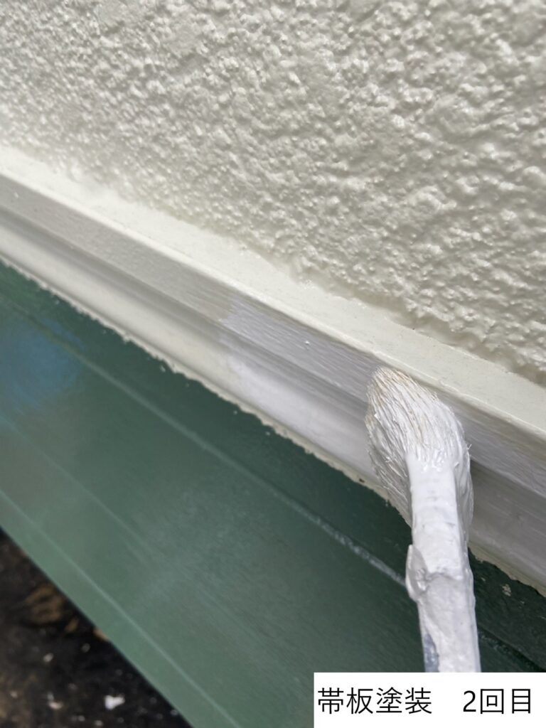 帯板塗装2回目です。